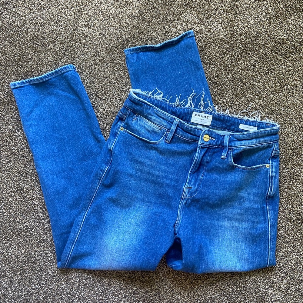 FRAME le high straight jeans size 29
